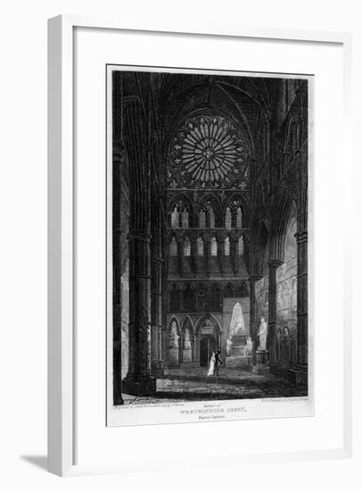 Poets' Corner, Westminster Abbey, London, 1815-Lewis-Framed Giclee Print