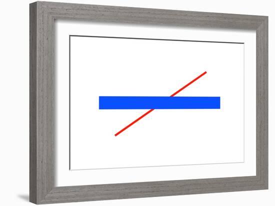 Poggendorff Illusion-Science Photo Library-Framed Photographic Print