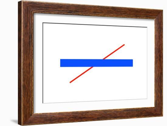 Poggendorff Illusion-Science Photo Library-Framed Photographic Print