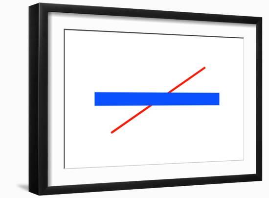 Poggendorff Illusion-Science Photo Library-Framed Photographic Print