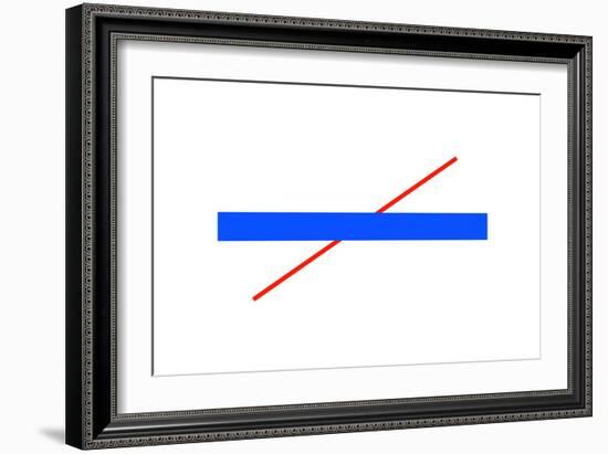 Poggendorff Illusion-Science Photo Library-Framed Photographic Print