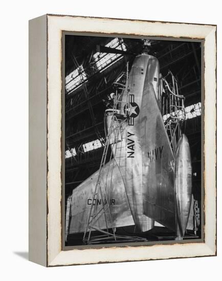 Pogo X FVI Fighter Plane Which Rises Vertically from Ground-Nat Farbman-Framed Premier Image Canvas