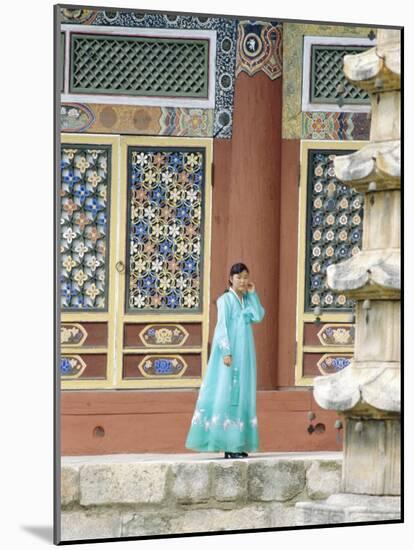 Pohyonsa Buddhist Temple, Myohyangsan, North Korea, Asia-Anthony Waltham-Mounted Photographic Print