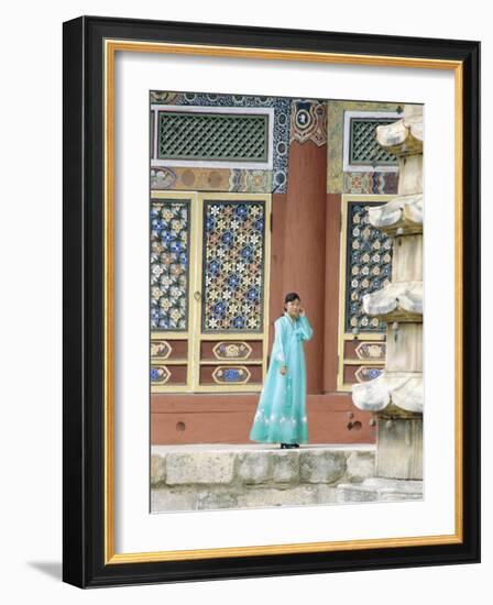 Pohyonsa Buddhist Temple, Myohyangsan, North Korea, Asia-Anthony Waltham-Framed Photographic Print