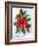 Poinsettia and Holly-Nell Hill-Framed Giclee Print