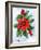 Poinsettia and Holly-Nell Hill-Framed Giclee Print