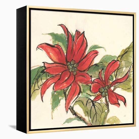 Poinsettia II-Chris Paschke-Framed Stretched Canvas