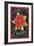 Poinsettia Merry Christmas Flag-Melinda Hipsher-Framed Giclee Print