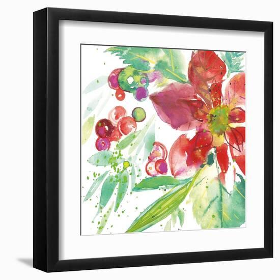 Poinsettia Pretty IV-Kristy Rice-Framed Art Print