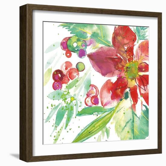 Poinsettia Pretty IV-Kristy Rice-Framed Art Print