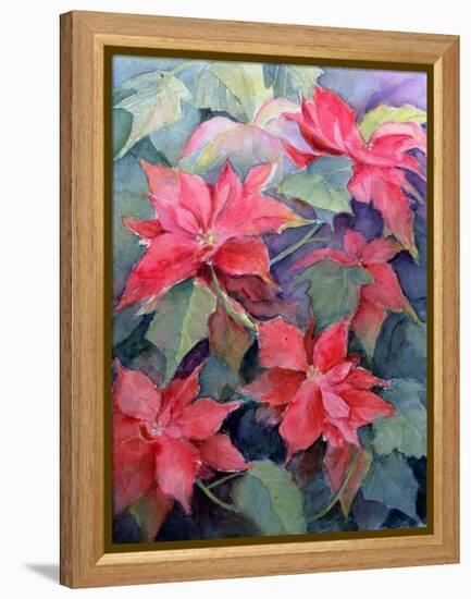 Poinsettia-Karen Armitage-Framed Premier Image Canvas