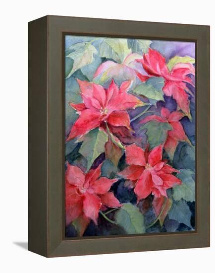 Poinsettia-Karen Armitage-Framed Premier Image Canvas