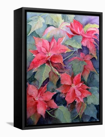 Poinsettia-Karen Armitage-Framed Premier Image Canvas