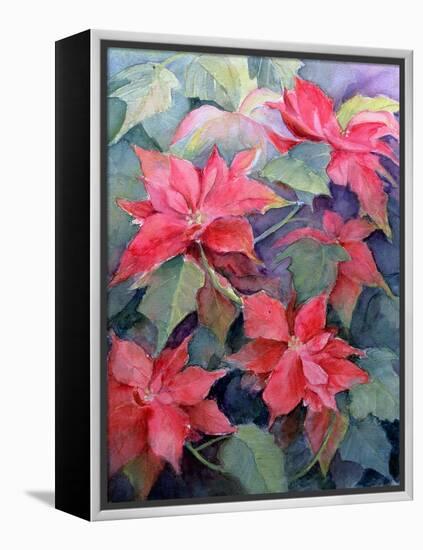 Poinsettia-Karen Armitage-Framed Premier Image Canvas