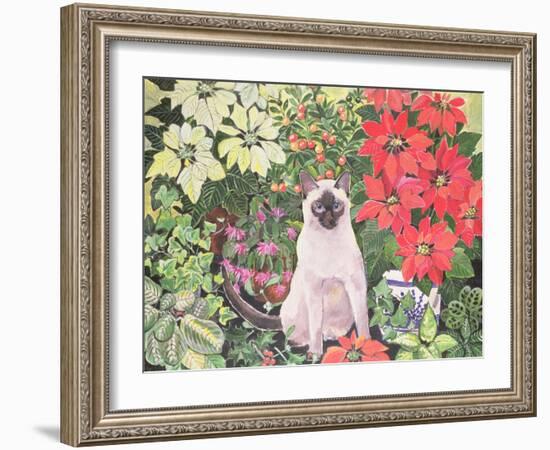 Poinsettias-Hilary Jones-Framed Premium Giclee Print