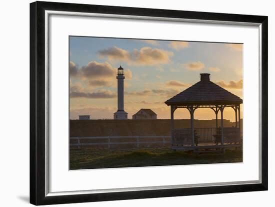 Point Arena Lighthouse and Museum, Arena Rock Marine Natural Preserve, California, Usa-Rainer Mirau-Framed Photographic Print