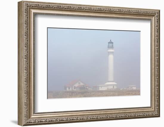 Point Arena Lighthouse in Fog-Richard Cummins-Framed Photographic Print