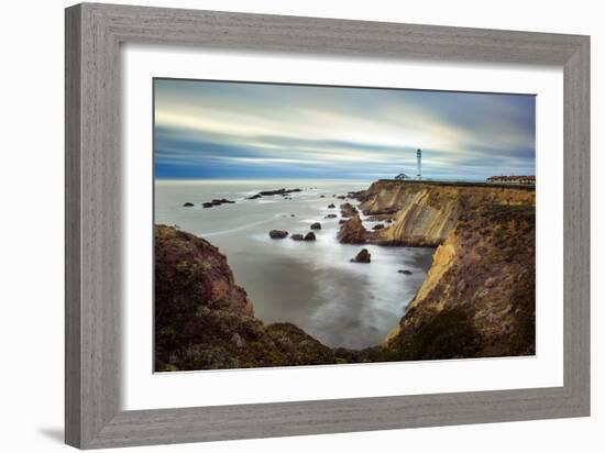 Point Arena Lighthouse In Mendocino County-Joe Azure-Framed Photographic Print