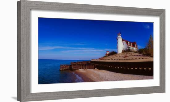 Point Betsie Lighthouse, Frankfort, Michigan, USA-null-Framed Photographic Print