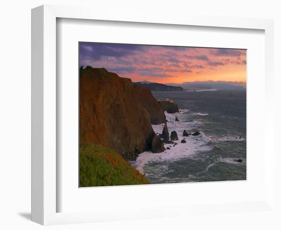 Point Bonita Ligthouse, San Francisco Bay-George Oze-Framed Photographic Print