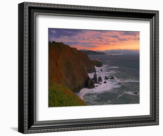 Point Bonita Ligthouse, San Francisco Bay-George Oze-Framed Photographic Print