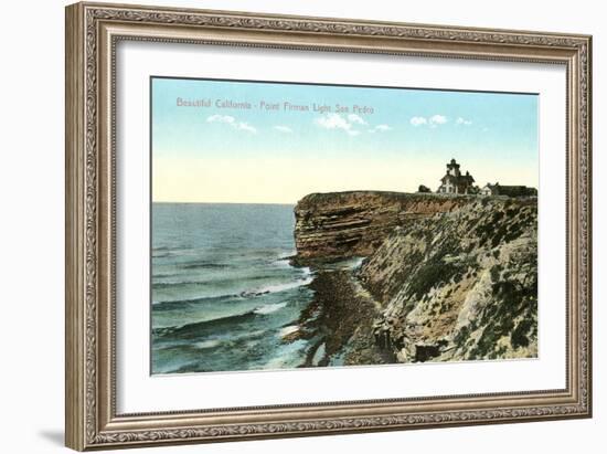 Point Firman Lighthouse, San Pedro, California-null-Framed Art Print