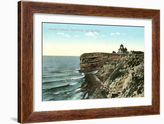 Point Firman Lighthouse, San Pedro, California-null-Framed Art Print