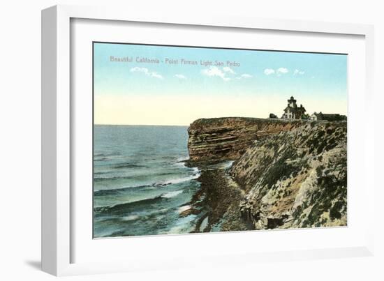 Point Firman Lighthouse, San Pedro, California-null-Framed Art Print
