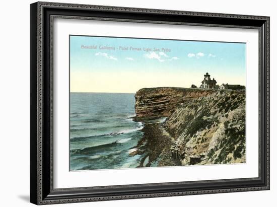 Point Firman Lighthouse, San Pedro, California-null-Framed Art Print