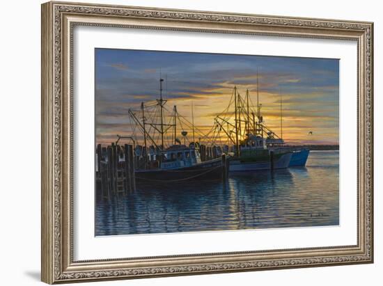 Point Judith Harbor Sunset-Bruce Dumas-Framed Giclee Print