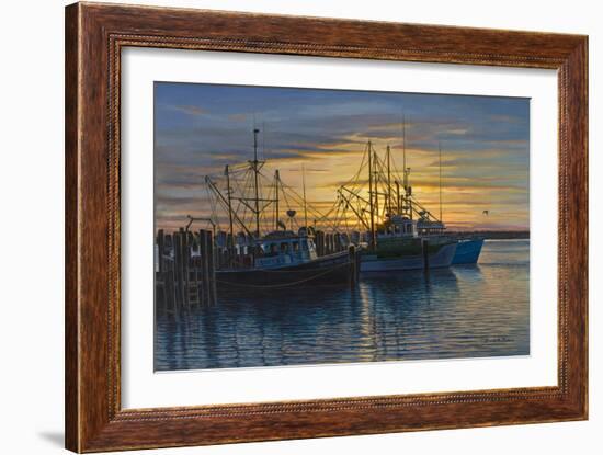 Point Judith Harbor Sunset-Bruce Dumas-Framed Giclee Print