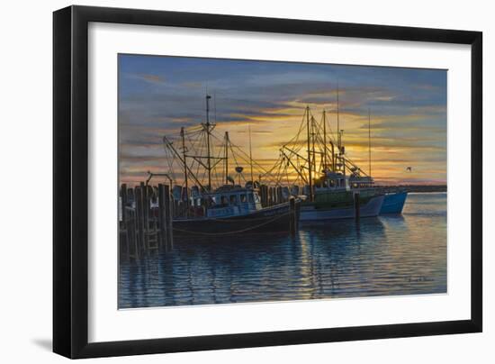 Point Judith Harbor Sunset-Bruce Dumas-Framed Giclee Print