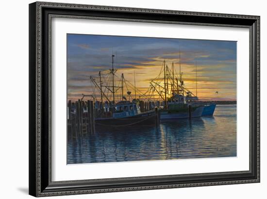 Point Judith Harbor Sunset-Bruce Dumas-Framed Giclee Print