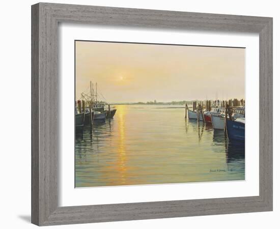 Point Judith Harbor-Bruce Dumas-Framed Giclee Print