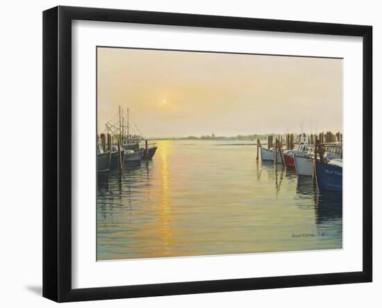 Point Judith Harbor-Bruce Dumas-Framed Giclee Print