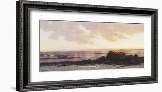 Point Judith, Narragansett Bay, Rhode Island, c.1885-Alfred Thompson Bricher-Framed Premium Giclee Print