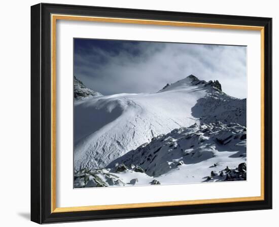 Point Lenana and Lewis Glacier, from Top Hut, Mount Kenya, UNESCO World Heritage Site, Kenya-Jack Jackson-Framed Photographic Print