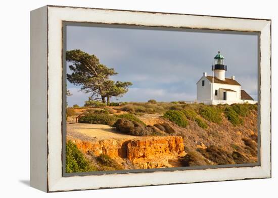 Point Loma Lighthouse in Cabrillo National Park, San Diego-sborisov-Framed Premier Image Canvas
