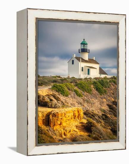 Point Loma Lighthouse in Cabrillo National Park, San Diego-sborisov-Framed Premier Image Canvas