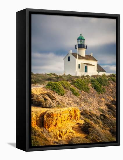 Point Loma Lighthouse in Cabrillo National Park, San Diego-sborisov-Framed Premier Image Canvas