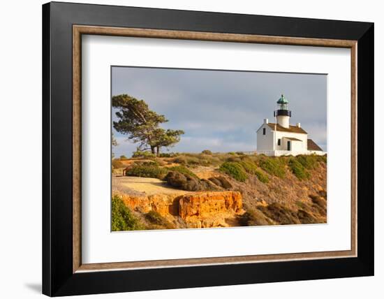 Point Loma Lighthouse in Cabrillo National Park, San Diego-sborisov-Framed Photographic Print