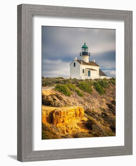 Point Loma Lighthouse in Cabrillo National Park, San Diego-sborisov-Framed Photographic Print