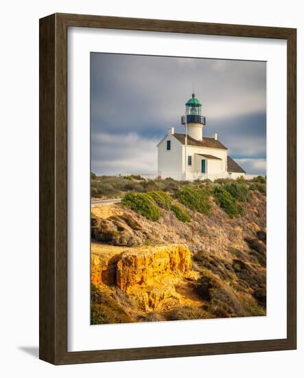 Point Loma Lighthouse in Cabrillo National Park, San Diego-sborisov-Framed Photographic Print