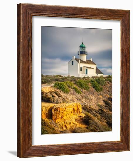 Point Loma Lighthouse in Cabrillo National Park, San Diego-sborisov-Framed Photographic Print