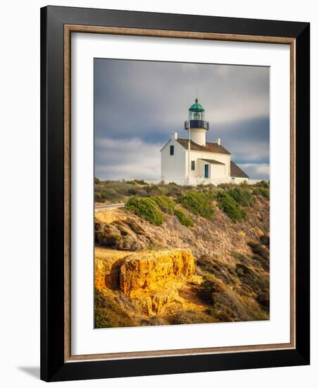 Point Loma Lighthouse in Cabrillo National Park, San Diego-sborisov-Framed Photographic Print