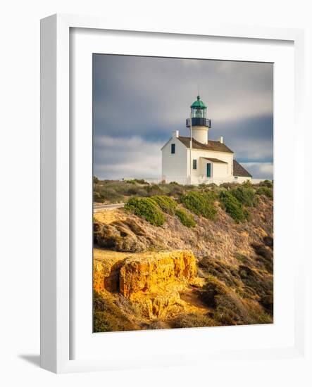 Point Loma Lighthouse in Cabrillo National Park, San Diego-sborisov-Framed Photographic Print