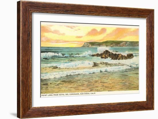 Point Loma Surf, San Diego, California-null-Framed Art Print