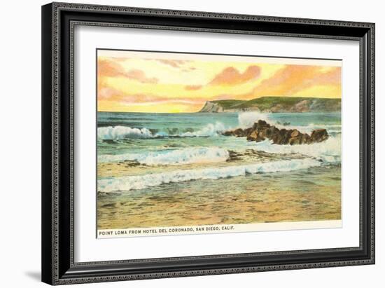 Point Loma Surf, San Diego, California-null-Framed Art Print