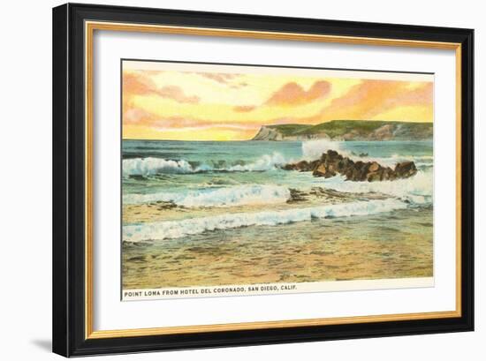 Point Loma Surf, San Diego, California-null-Framed Art Print