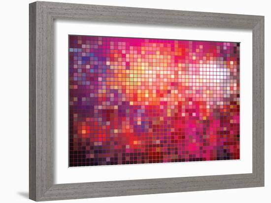 Point Mosaic Background-Kundra-Framed Art Print